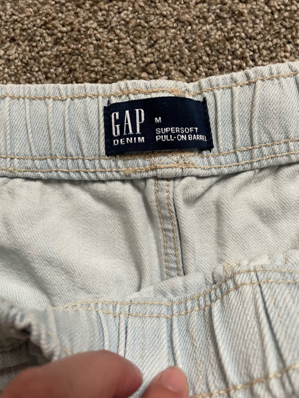 Gap Supersoft Pull On Barrel Jean Pants - Picture 3 of 5